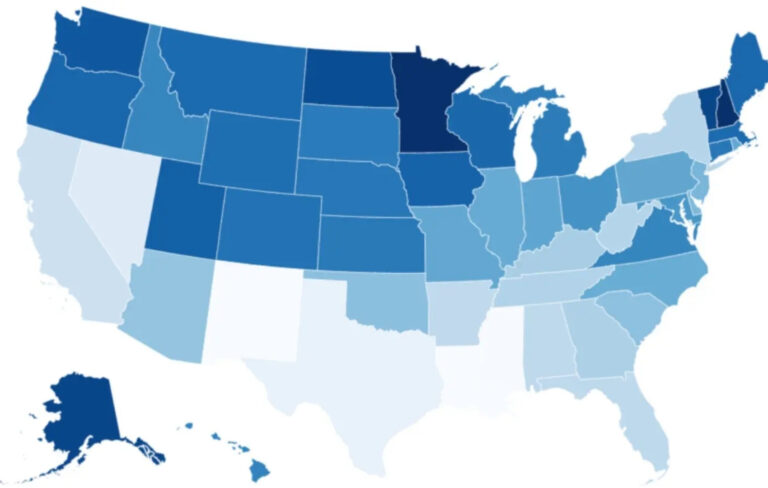 Literacy Rates By State US Map Reveals Adult Literacy Rates by State - Beyond Basics
